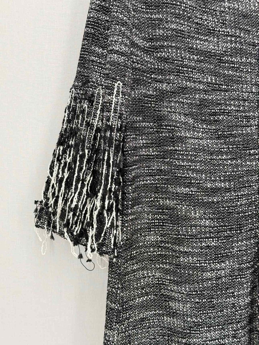 Pre-loved ST. JOHN Couture Black & White Size US 16 Midi Dress at Reems Closet