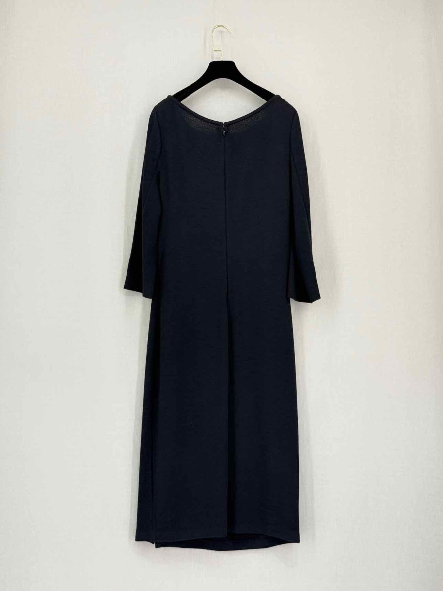 Pre-loved ST. JOHN Evening Black Size US 12 Midi Dress at Reems Closet