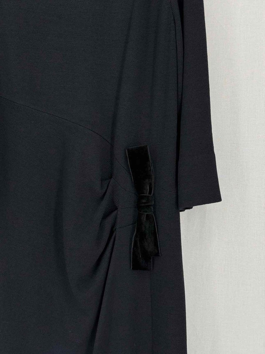 Pre-loved ST. JOHN Evening Black Size US 12 Midi Dress at Reems Closet