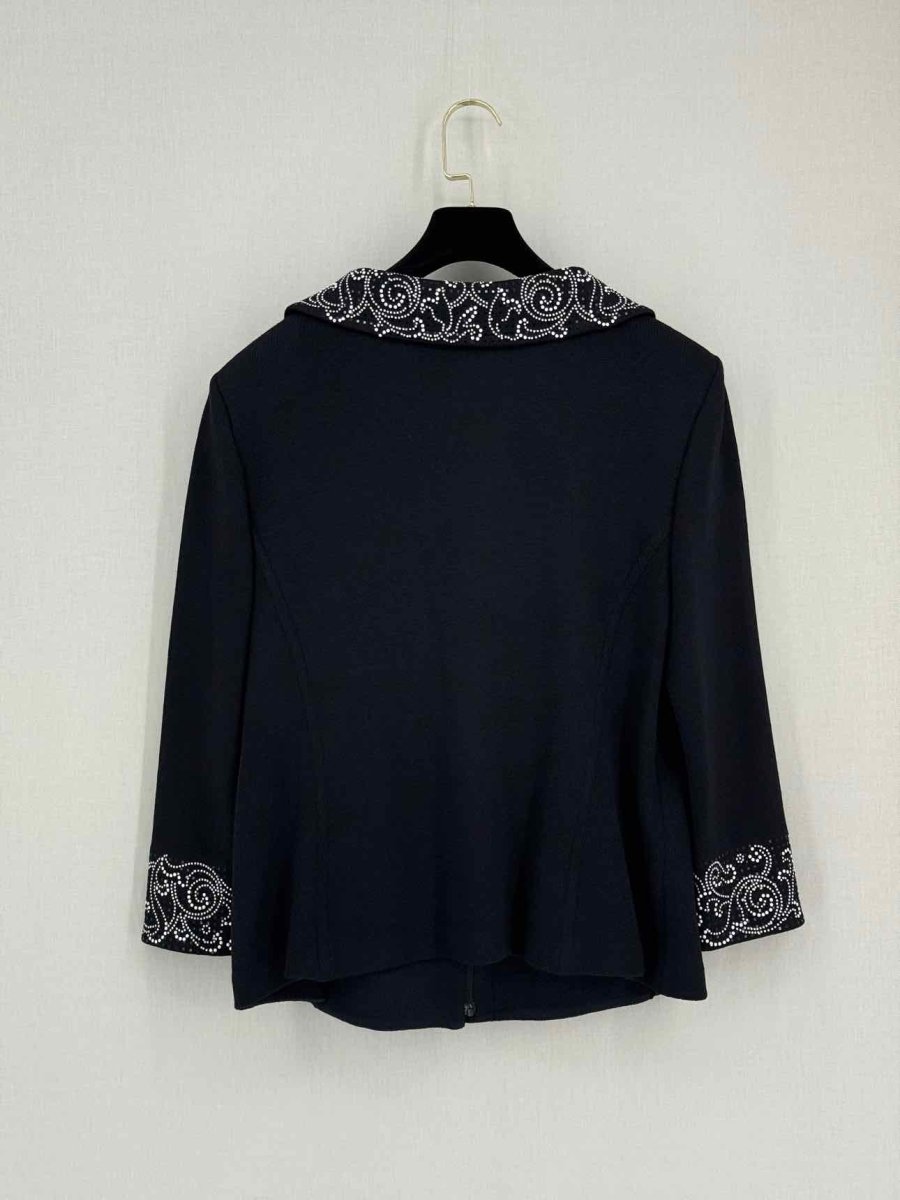Pre-loved ST. JOHN Evening Black Size US 14 Outfit Set at Reems Closet