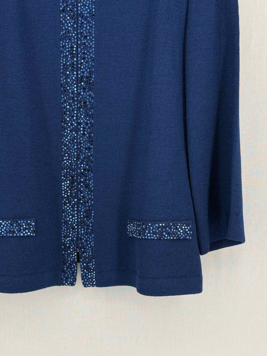Pre-loved ST. JOHN Evening Blue Size US 14 Outfit Set at Reems Closet