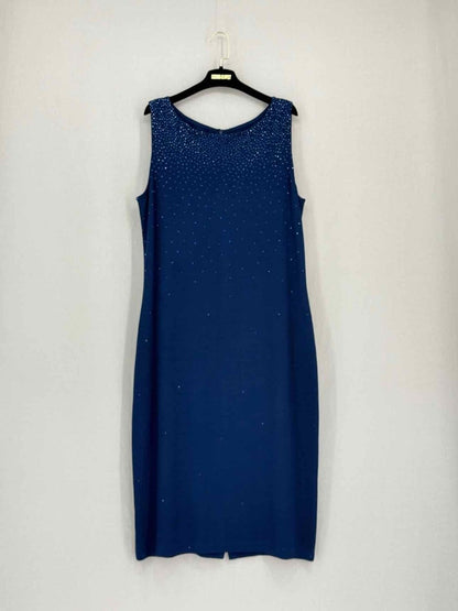Pre-loved ST. JOHN Evening Blue Size US 14 Outfit Set at Reems Closet