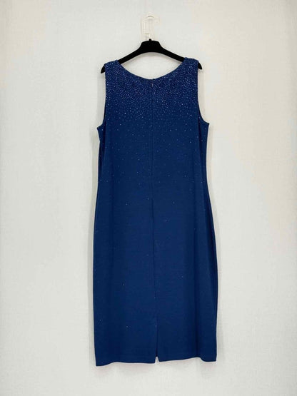 Pre-loved ST. JOHN Evening Blue Size US 14 Outfit Set at Reems Closet