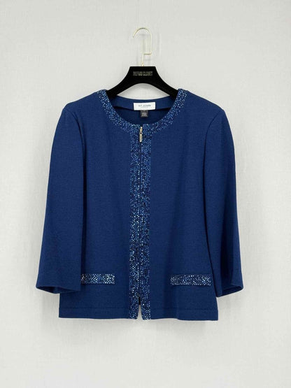 Pre-loved ST. JOHN Evening Blue Size US 14 Outfit Set at Reems Closet