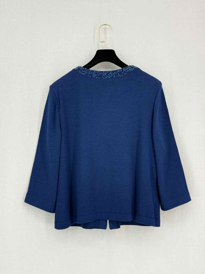 Pre-loved ST. JOHN Evening Blue Size US 14 Outfit Set at Reems Closet