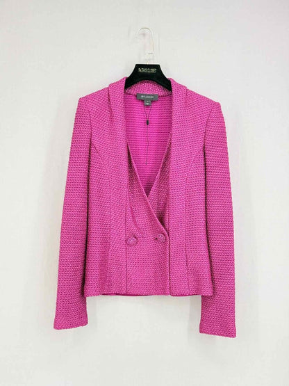 Pre-loved ST. JOHN Fuchsia Size US 2 Jacket at Reems Closet
