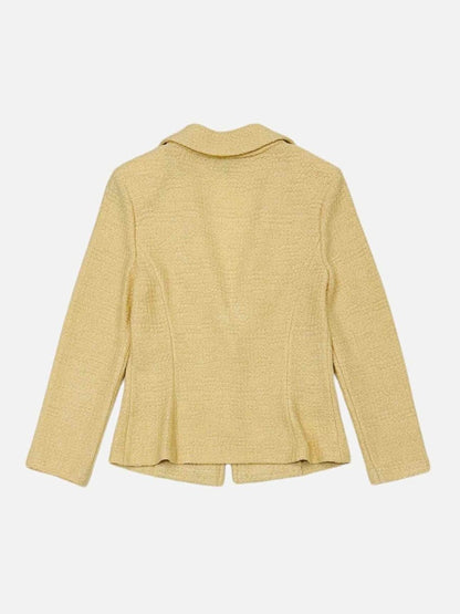 Pre-loved ST. JOHN Knit Yellow Size US 6 Jacket & Skirt at Reems Closet