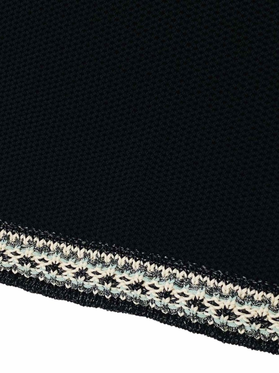 Pre - loved ST. JOHN Knitted Black Size US 10 Knee Length Skirt at Reems Closet