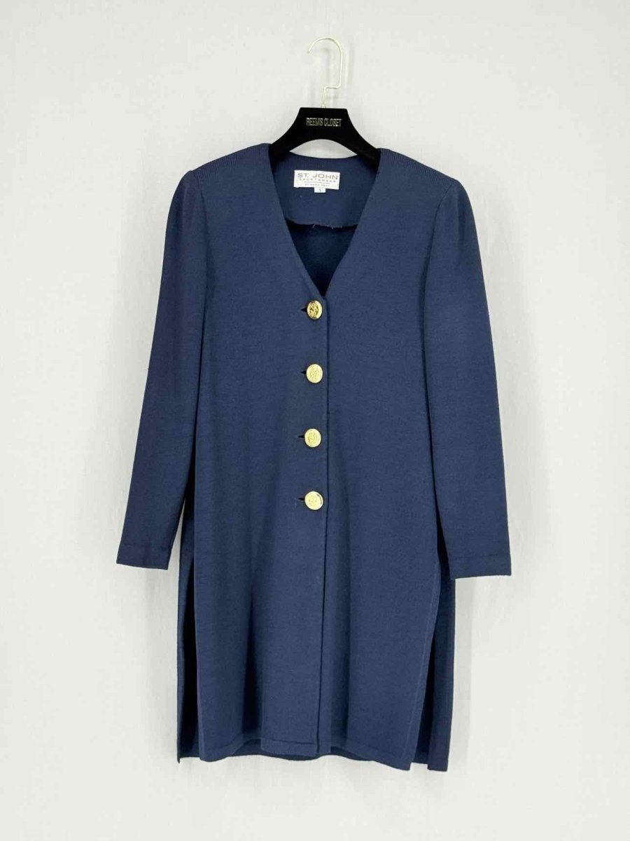 Pre - loved ST. JOHN Santana Blue Size Small Jacket at Reems Closet