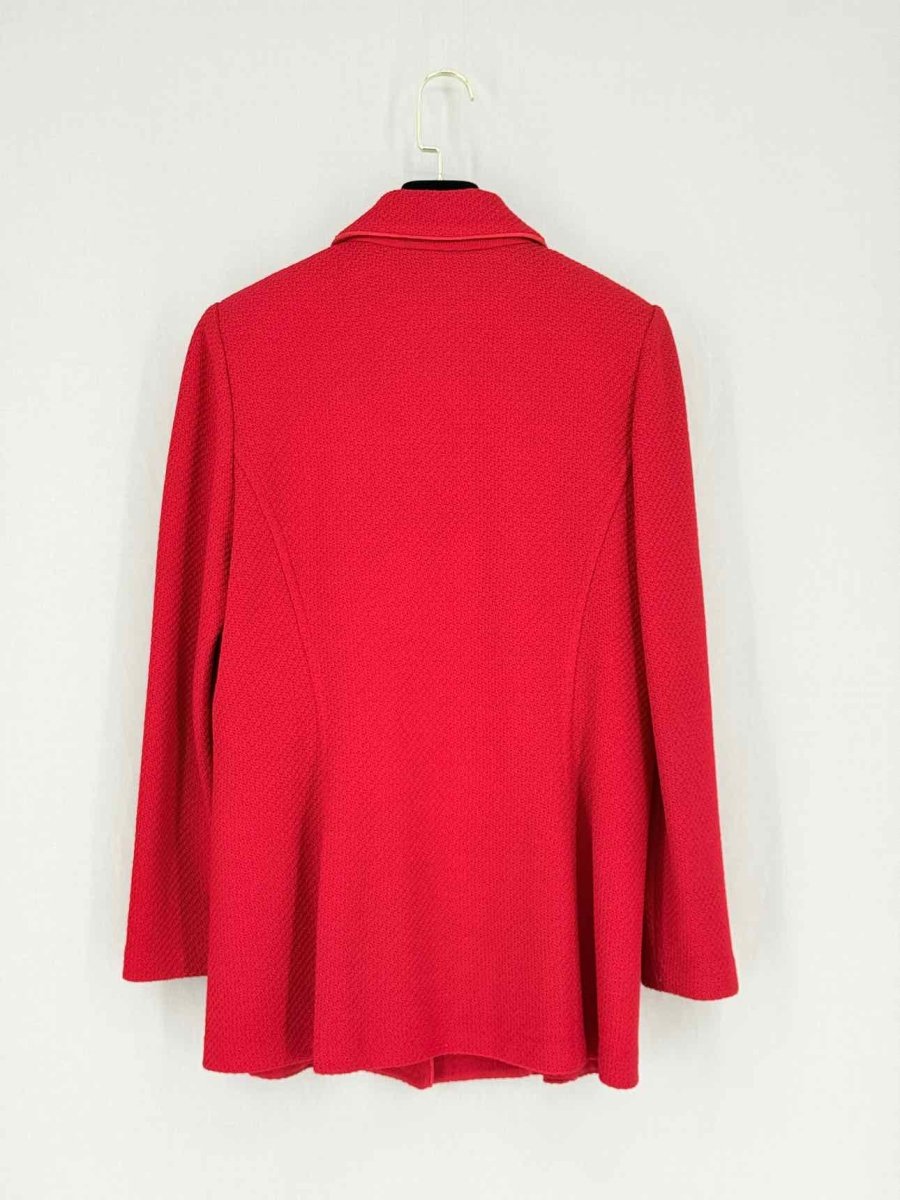 Pre - loved ST. JOHN Santana Red Size US 8 Jacket at Reems Closet