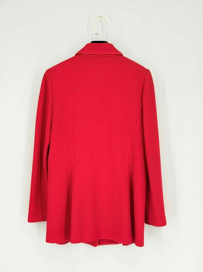 Pre - loved ST. JOHN Santana Red Size US 8 Jacket at Reems Closet