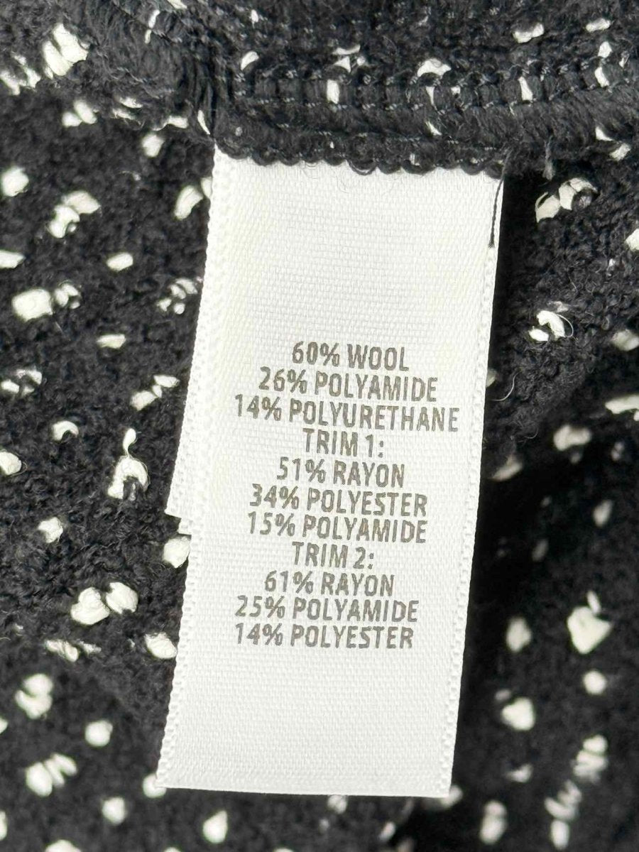 Pre-loved ST. JOHN Speckled Nita Black & White Size US 16 Jacket at Reems Closet