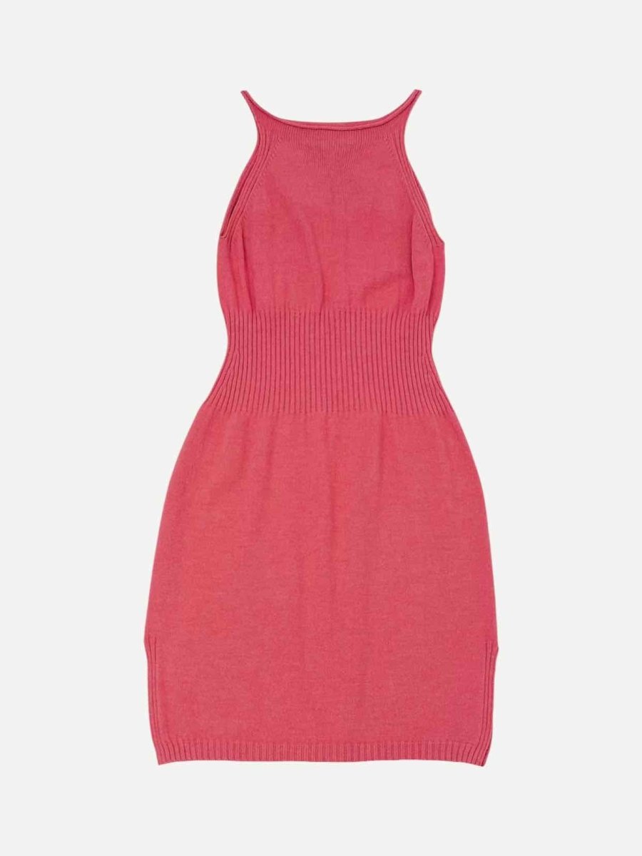 Pre - loved ST. JOHN SPORT Knit Pink Midi Dress at Reems Closet