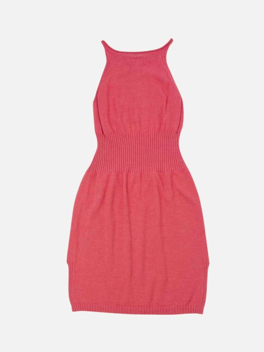 Pre - loved ST. JOHN SPORT Knit Pink Midi Dress at Reems Closet