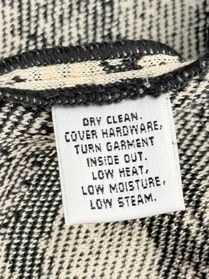 Pre-loved ST. JOHN White & Black Jacquard Size US 16 Jacket at Reems Closet