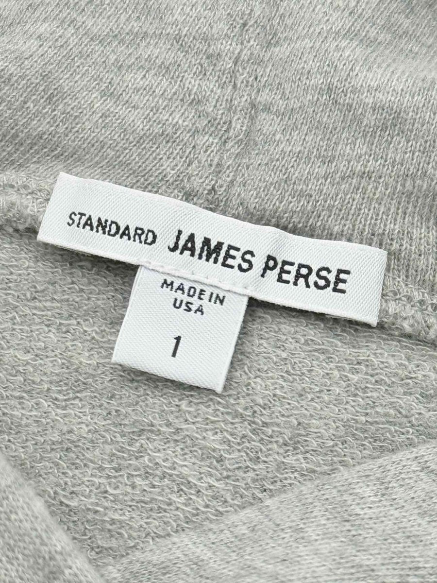 Pre - loved STANDARD JAMES PERSE Hoodie Grey Size US 0 Sweatshirt at Reems Closet