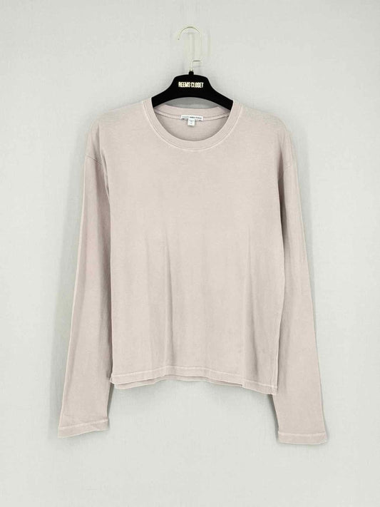 Pre - loved STANDARD JAMES PERSE Pink Size Small T-shirt at Reems Closet