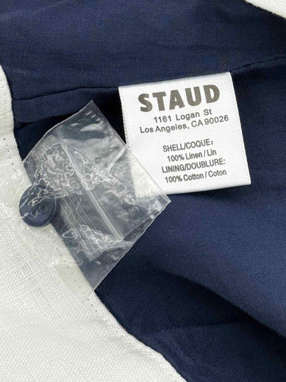 Pre - loved STAUD Allori Navy & White Size XSmall Short Dress at Reems Closet