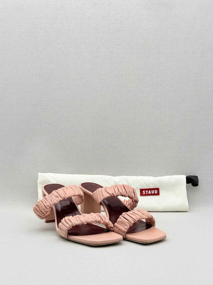 Pre - loved STAUD Frankie Pink Size EU 39 Mules at Reems Closet