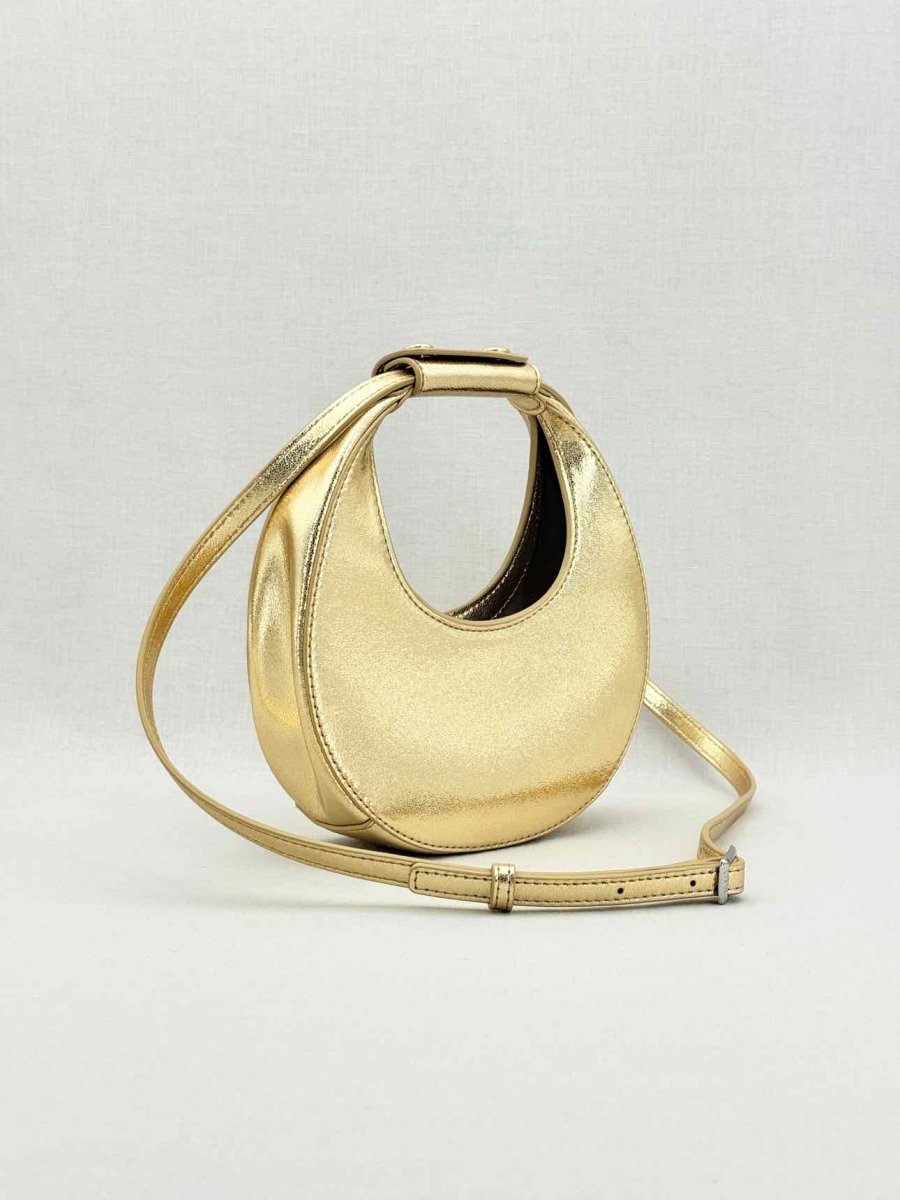 Pre - loved STAUD Goodnight Moon Gold Top Handle at Reems Closet