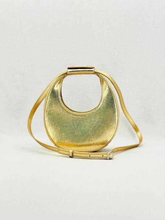 Pre - loved STAUD Goodnight Moon Gold Top Handle at Reems Closet