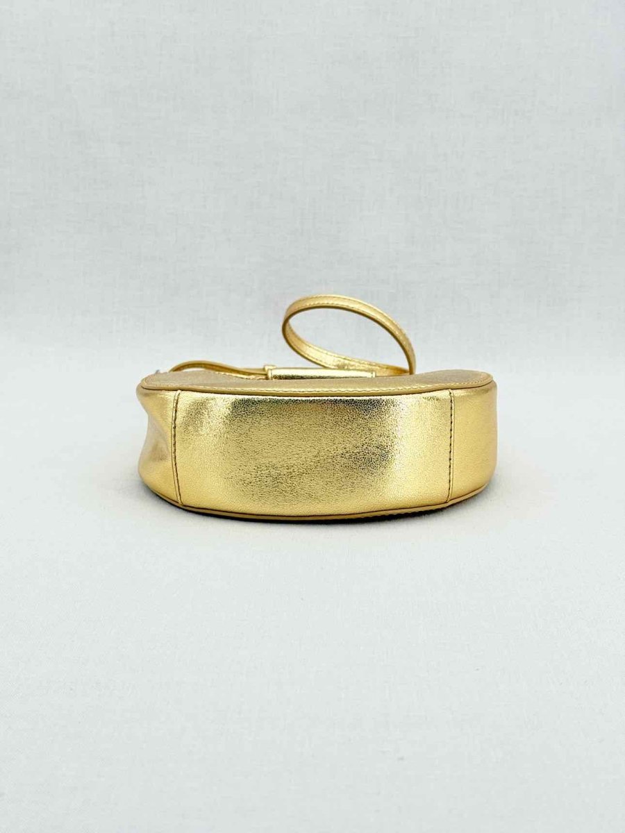 Pre - loved STAUD Goodnight Moon Gold Top Handle at Reems Closet