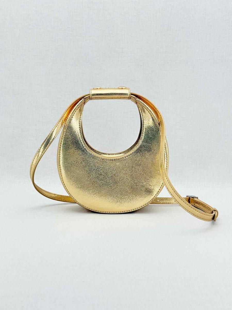 Pre - loved STAUD Goodnight Moon Gold Top Handle at Reems Closet