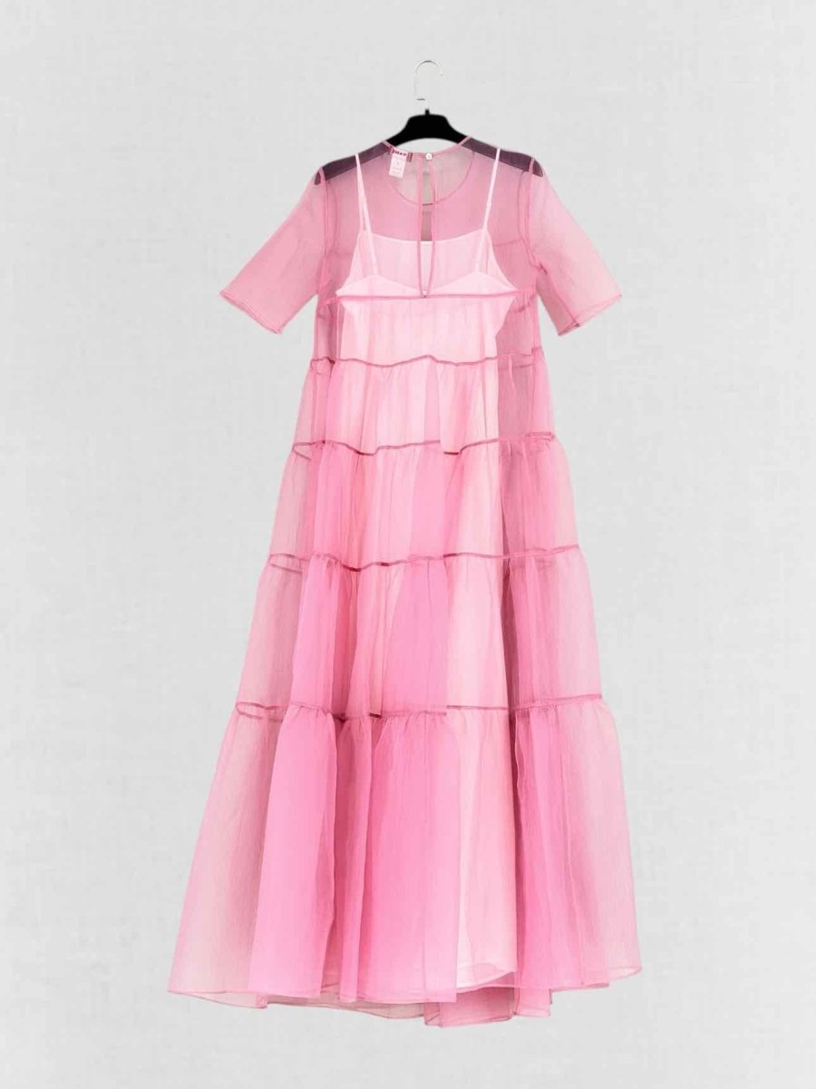 Pre - loved STAUD Pink Size Small Long Dress at Reems Closet