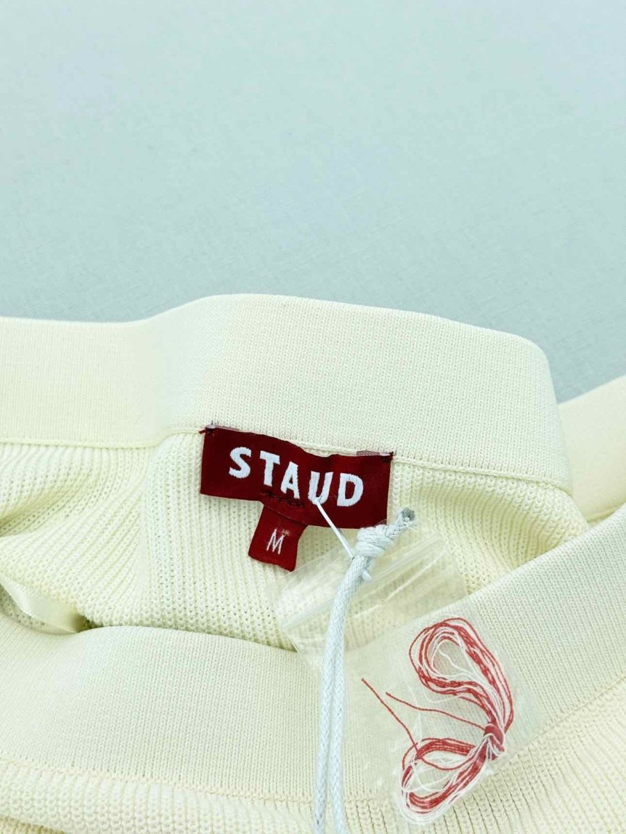 Pre - loved STAUD Red & Beige Striped Size Medium Long Skirt at Reems Closet