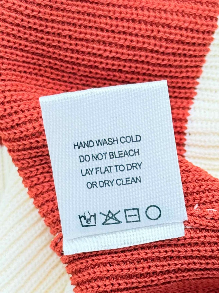 Pre - loved STAUD Red & Beige Striped Size Medium Long Skirt at Reems Closet