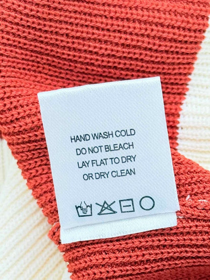 Pre - loved STAUD Red & Beige Striped Size Medium Long Skirt at Reems Closet