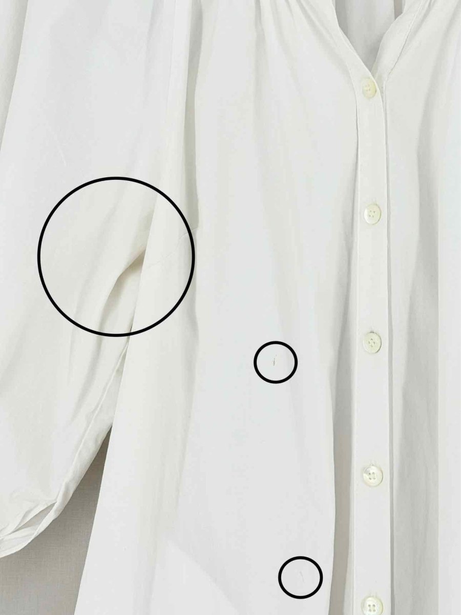 Pre - loved STAUD Vincent White Size Medium Midi Dress at Reems Closet