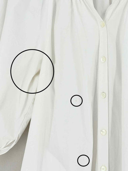 Pre - loved STAUD Vincent White Size Medium Midi Dress at Reems Closet