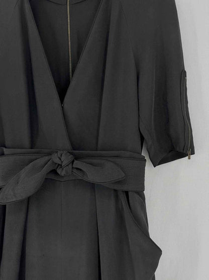 Pre - loved STELLA MCCARTNEY Belted Black Size US 6 Jumpsuit at Reems Closet