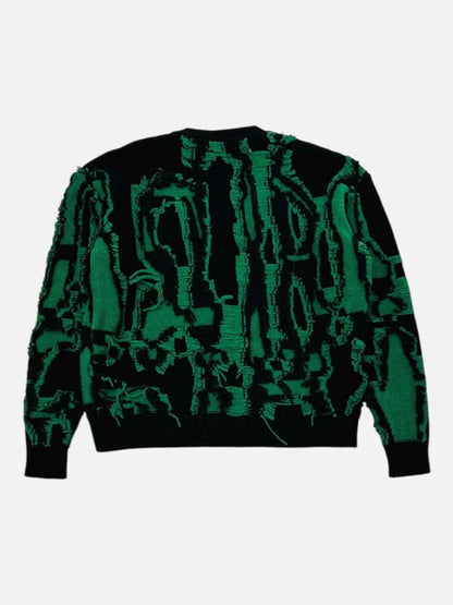 Pre - loved STELLA MCCARTNEY Black & Green Size US 10 Jumper at Reems Closet