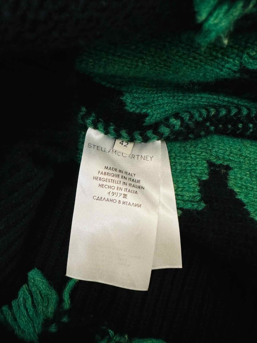 Pre - loved STELLA MCCARTNEY Black & Green Size US 10 Jumper at Reems Closet