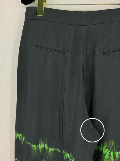 Pre - loved STELLA MCCARTNEY Black w/ White & Green Size US 4 Pants at Reems Closet
