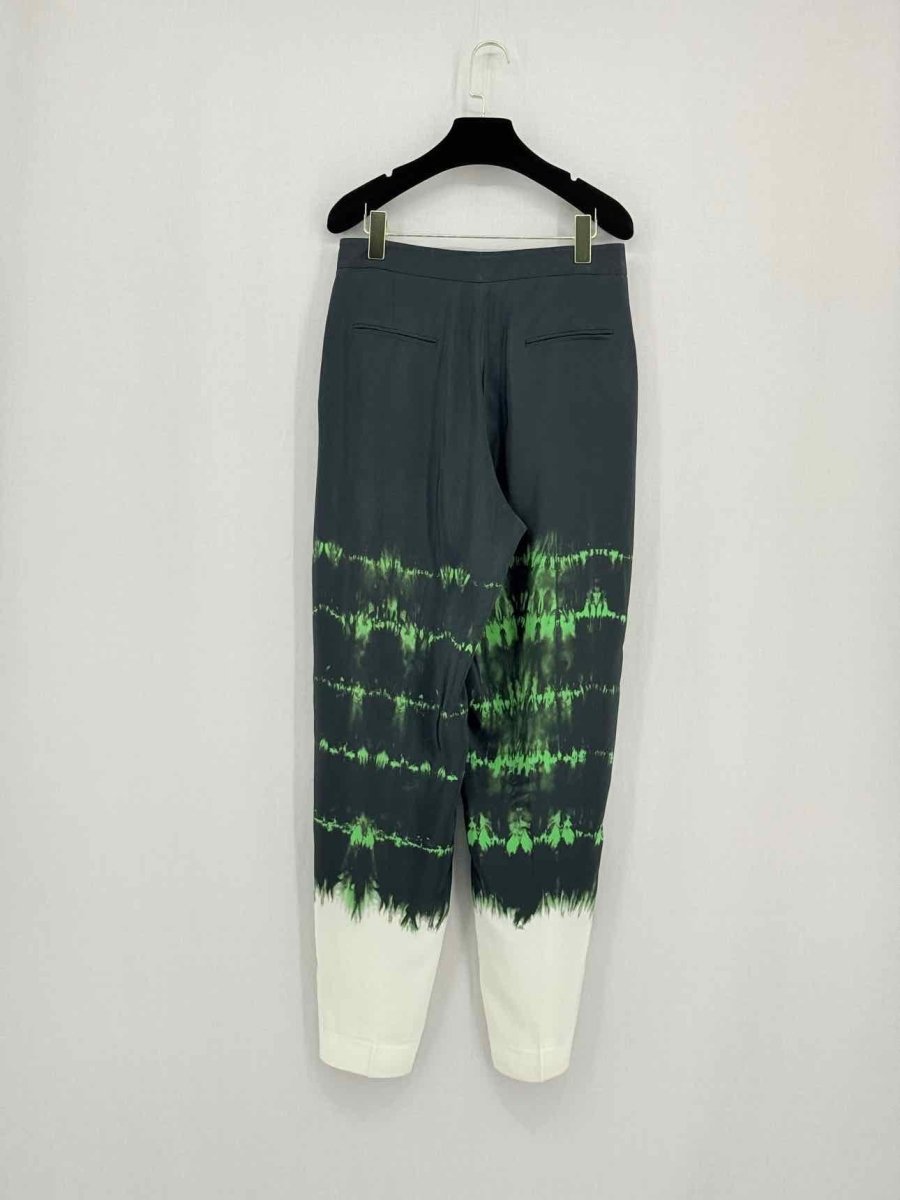 Pre - loved STELLA MCCARTNEY Black w/ White & Green Size US 4 Pants at Reems Closet