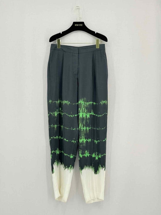 Pre - loved STELLA MCCARTNEY Black w/ White & Green Size US 4 Pants at Reems Closet