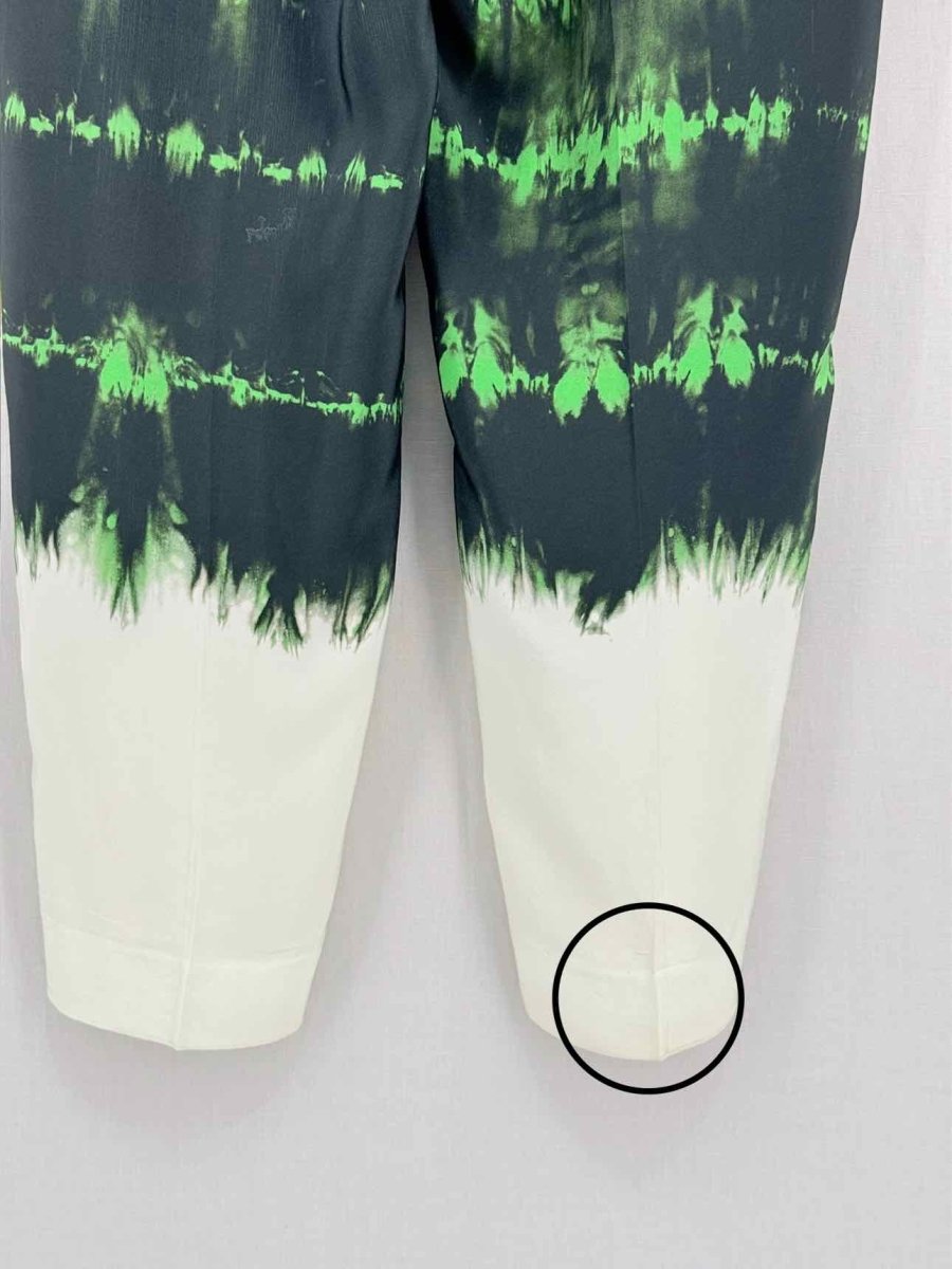 Pre - loved STELLA MCCARTNEY Black w/ White & Green Size US 4 Pants at Reems Closet