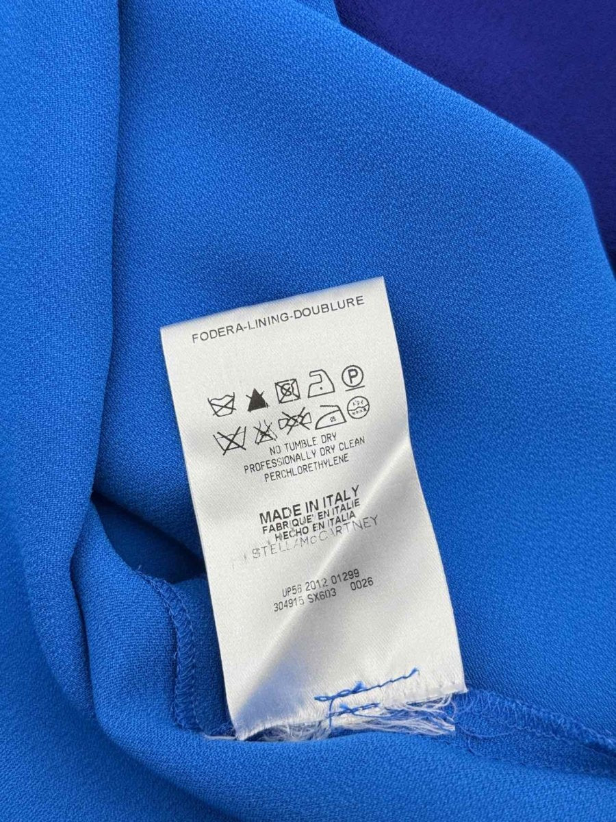 Pre-loved STELLA MCCARTNEY Blue Size US 4 Knee Length Dress at Reems Closet