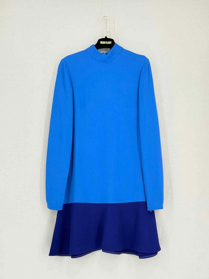 Pre-loved STELLA MCCARTNEY Blue Size US 4 Knee Length Dress at Reems Closet