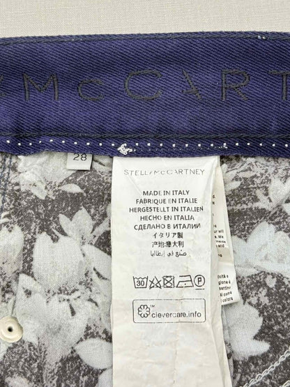Pre - loved STELLA MCCARTNEY Blue Star Print Size 28 Jeans at Reems Closet
