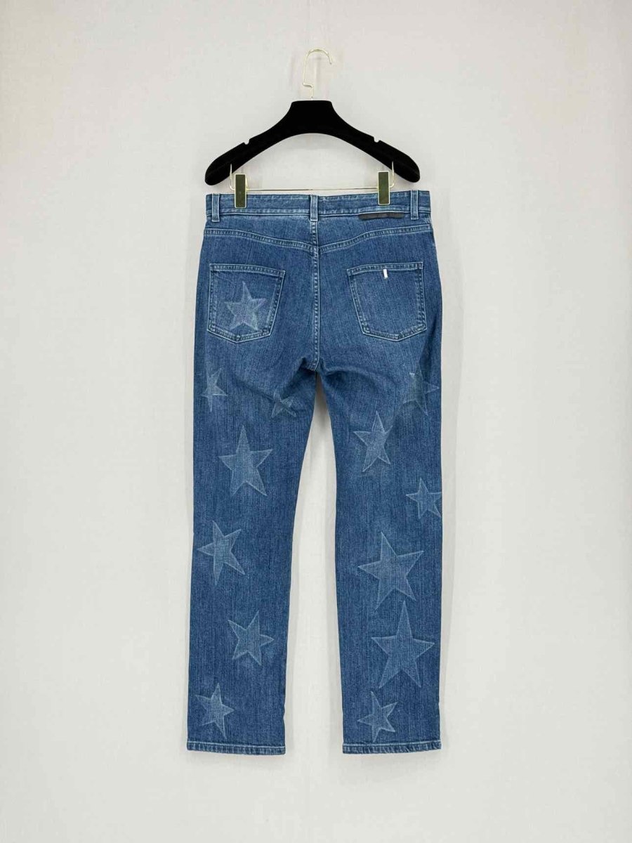 Pre - loved STELLA MCCARTNEY Blue Star Print Size 28 Jeans at Reems Closet