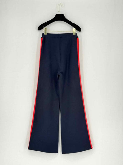 Pre - loved STELLA MCCARTNEY Blue w/ Red Side Stripe Pants US6 at Reems Closet