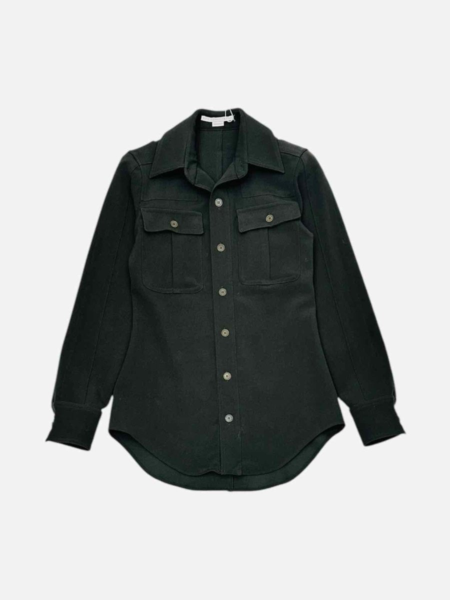 Pre - loved STELLA MCCARTNEY Classic Collar Black Shirt at Reems Closet