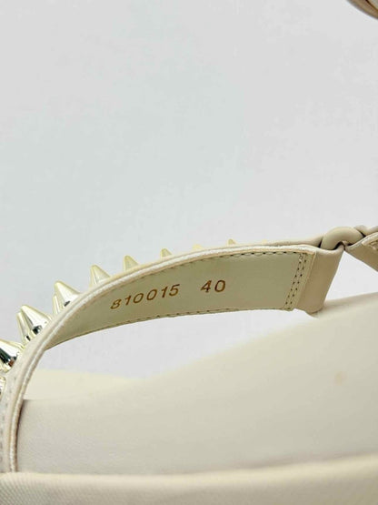 Pre-loved STELLA MCCARTNEY Cream Size EU 40 Platform Sandals at Reems Closet