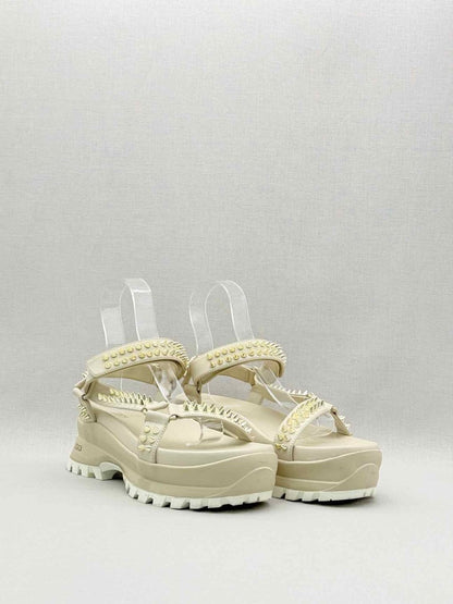 Pre-loved STELLA MCCARTNEY Cream Size EU 40 Platform Sandals at Reems Closet