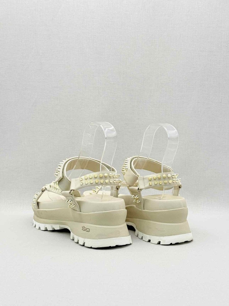 Pre-loved STELLA MCCARTNEY Cream Size EU 40 Platform Sandals at Reems Closet