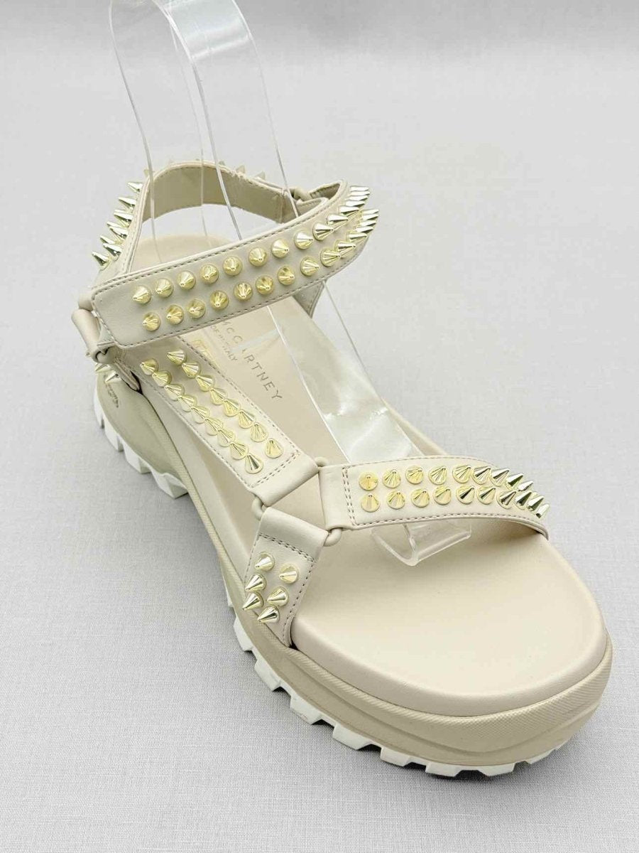 Pre-loved STELLA MCCARTNEY Cream Size EU 40 Platform Sandals at Reems Closet